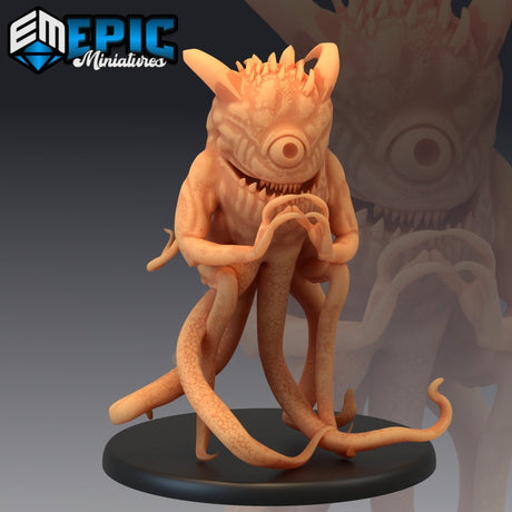 Abyssal Lurker Miniature | A - Tabletop RPG & D&D miniature. Perfect for wargaming & collectors