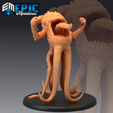 Abyssal Lurker Miniature | B - Tabletop RPG & D&D miniature. Perfect for wargaming & collectors