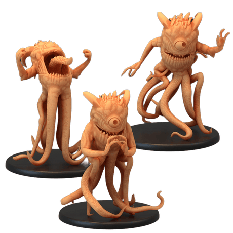 Abyssal Lurker Miniature | Set of 3 - Tabletop RPG & D&D miniature. Perfect for wargaming & collectors