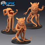 Abyssal Lurker Miniature | Set of 3 - Tabletop RPG & D&D miniature. Perfect for wargaming & collectors