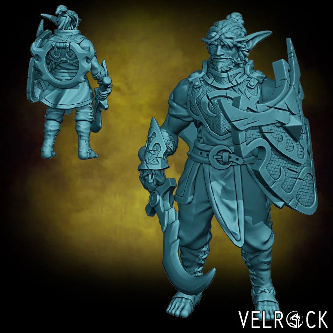 Underdark Adventure Party Miniature | C - Tabletop RPG & D&D miniature. Perfect for wargaming & collectors