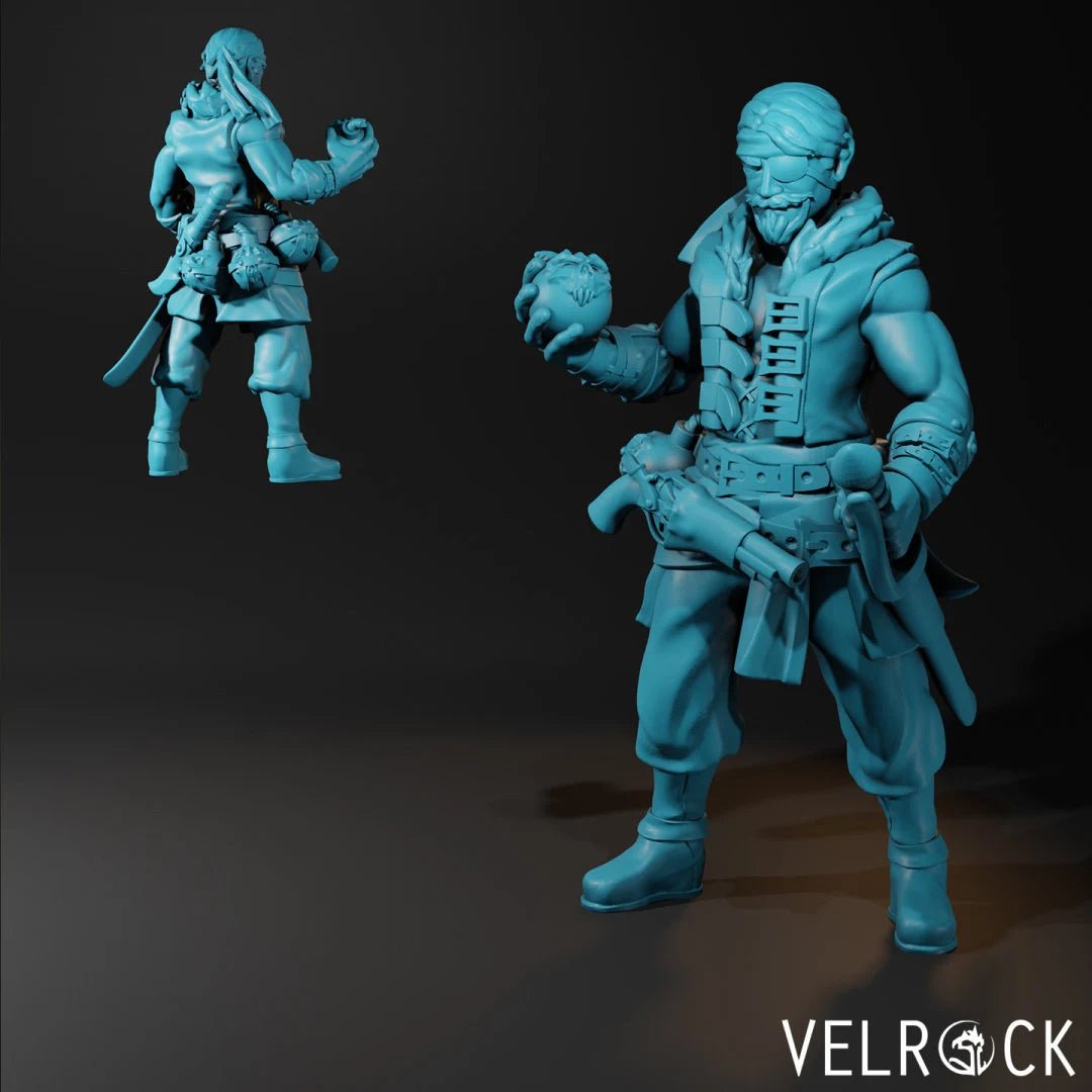 Sea Voyage Party Miniature | E - Tabletop RPG & D&D miniature. Perfect for wargaming & collectors