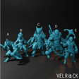 Sea Voyage Party Miniature | Set of 5 - Tabletop RPG & D&D miniature. Perfect for wargaming & collectors