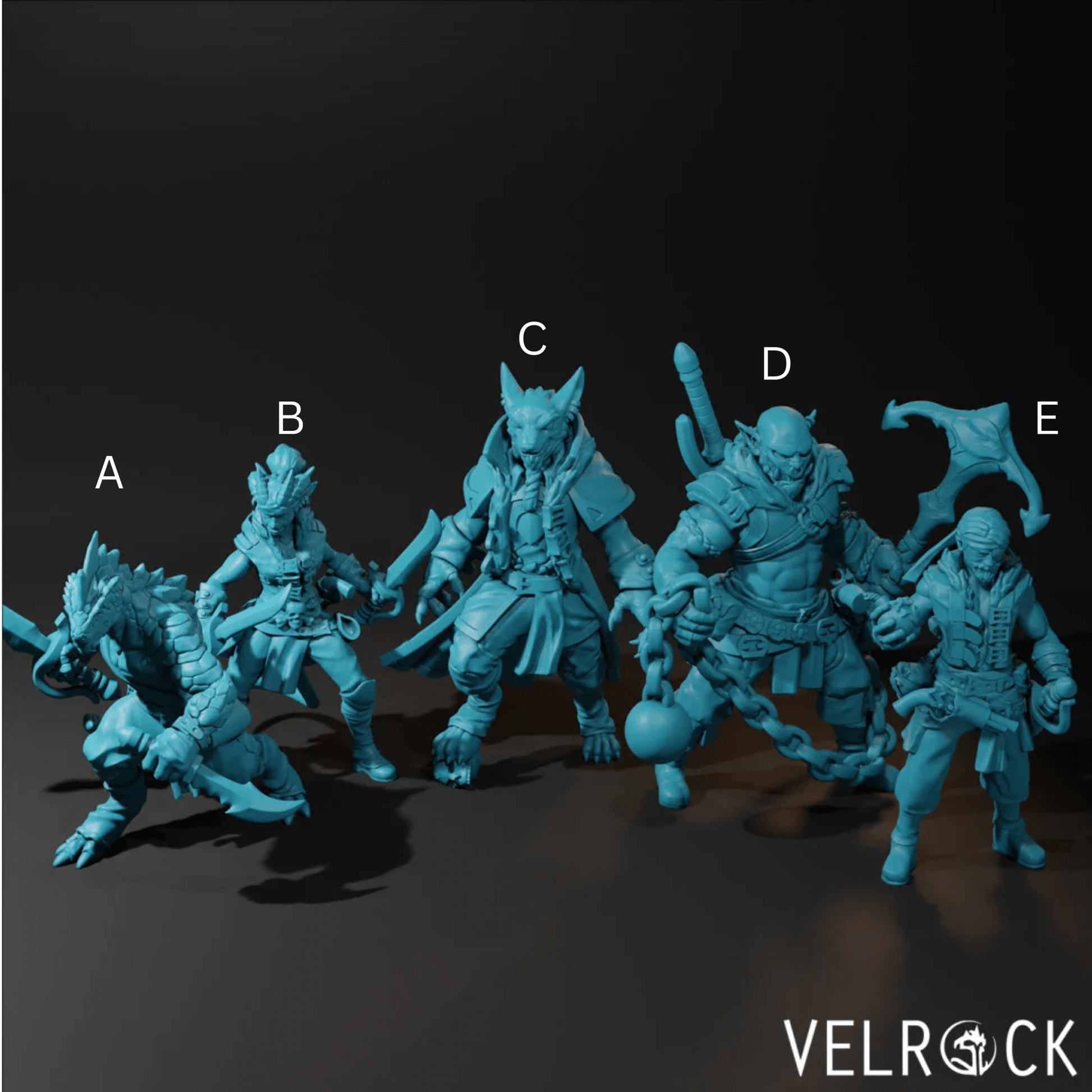 Adventure Party Miniature - Set of 5 - 28mm