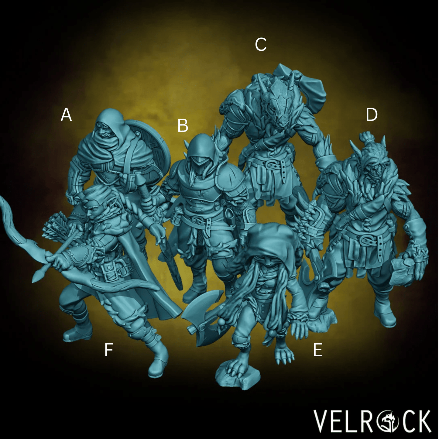 Adventure Party Miniature - Set of 6 - 28mm