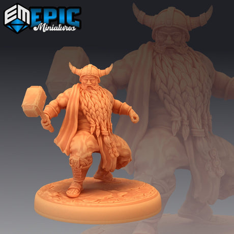 Adventurer Dwarf | 1382 Dwarf - Tabletop RPG & D&D miniature. Perfect for wargaming & collectors