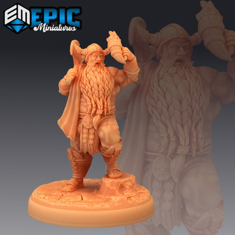 Adventurer Dwarf | 1383 Dwarf - Tabletop RPG & D&D miniature. Perfect for wargaming & collectors