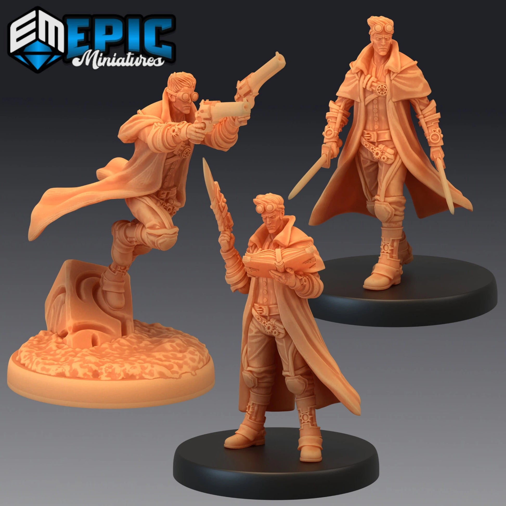 Adventurer Isaac Miniature - Set of 3 - 28mm