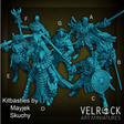Adventures kitbashes Miniature | Set of 7 - Tabletop RPG & D&D miniature. Perfect for wargaming & collectors