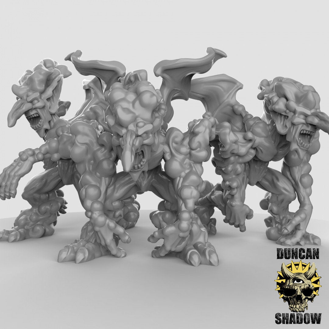 Air Mephit Miniature | Set of 3 - Tabletop RPG & D&D miniature. Perfect for wargaming & collectors