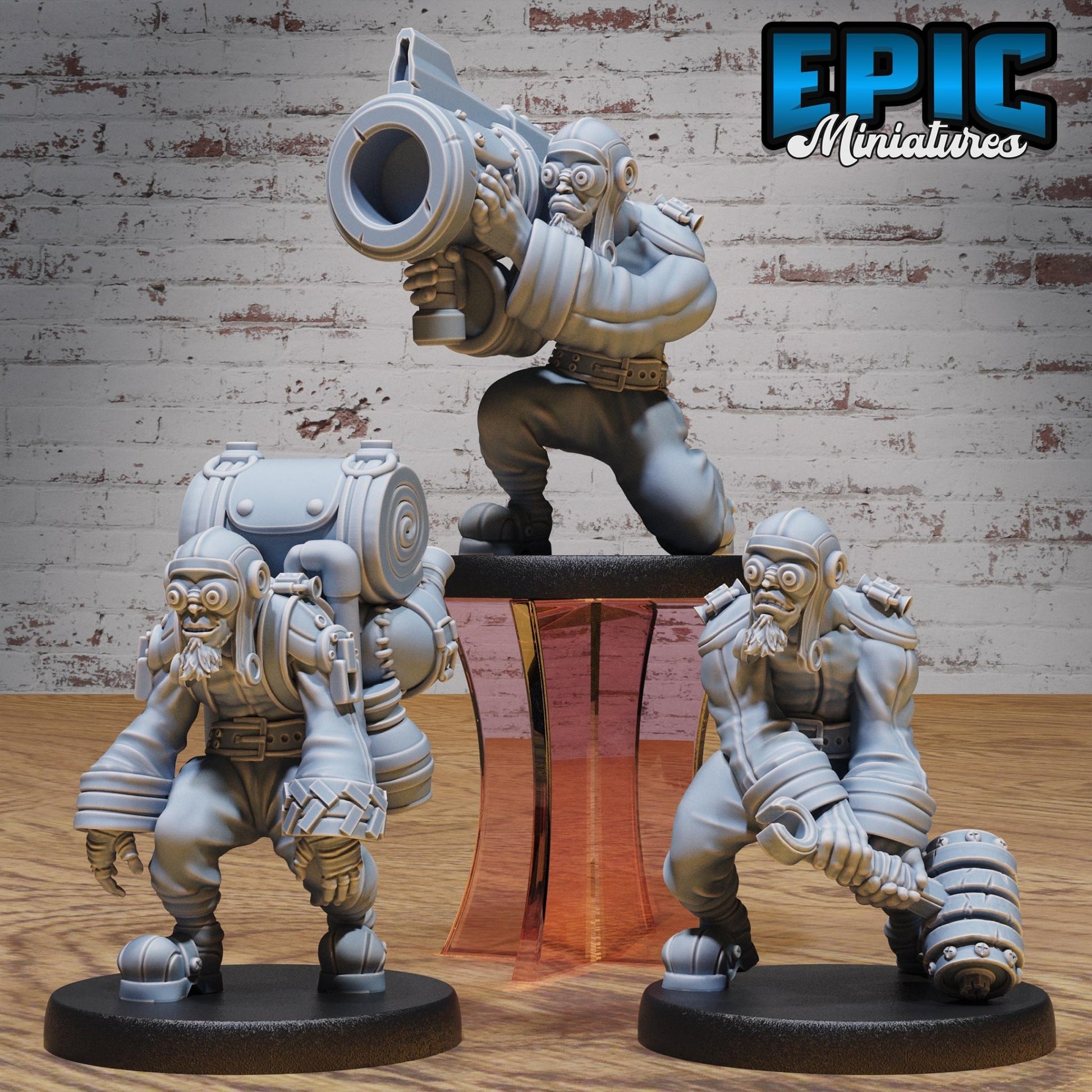 Airship Pilot Miniature - Full Set All Models - 32mm