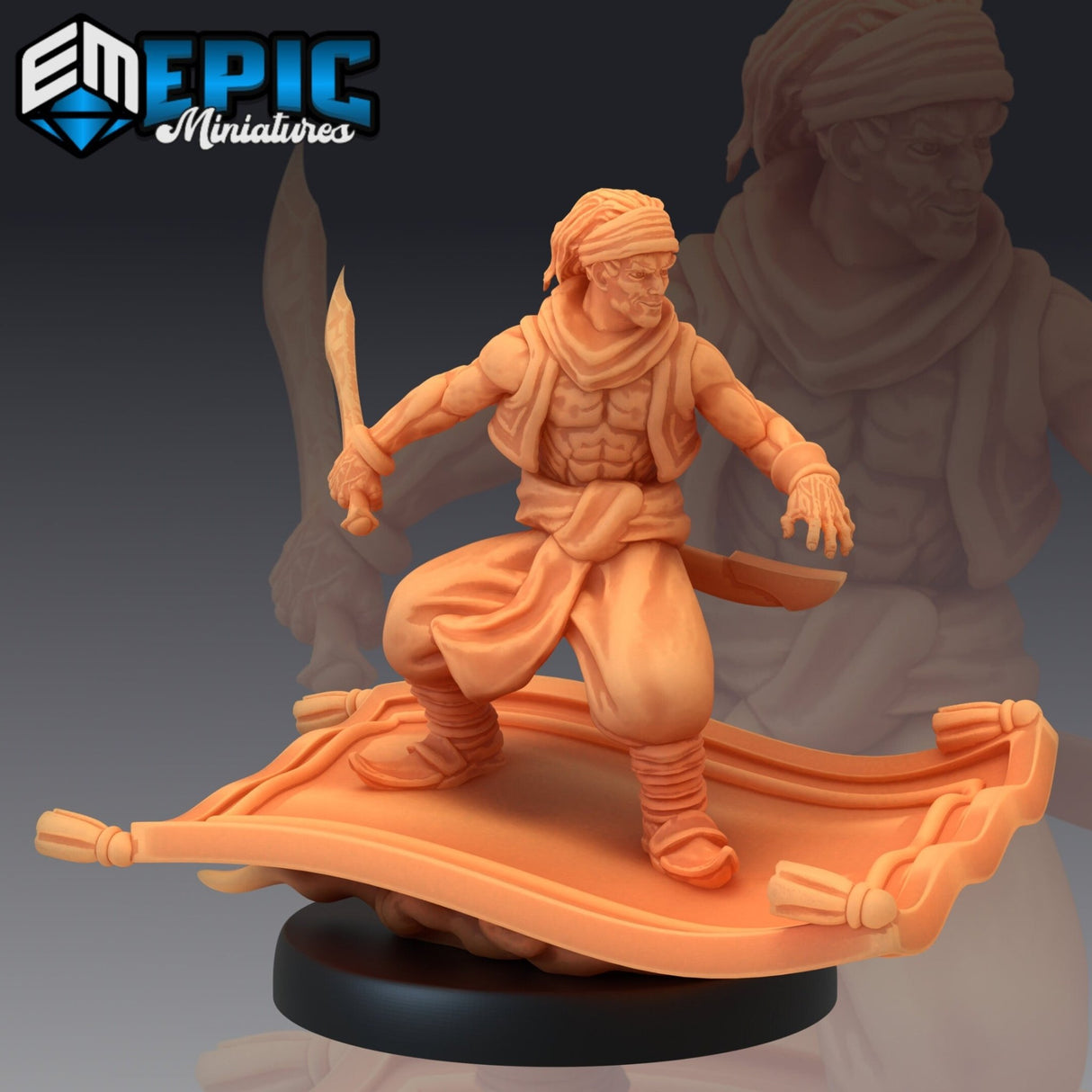 Aladdin Series Miniature | Epic Addition To Any Game | B - Tabletop RPG & D&D miniature. Perfect for wargaming & collectors