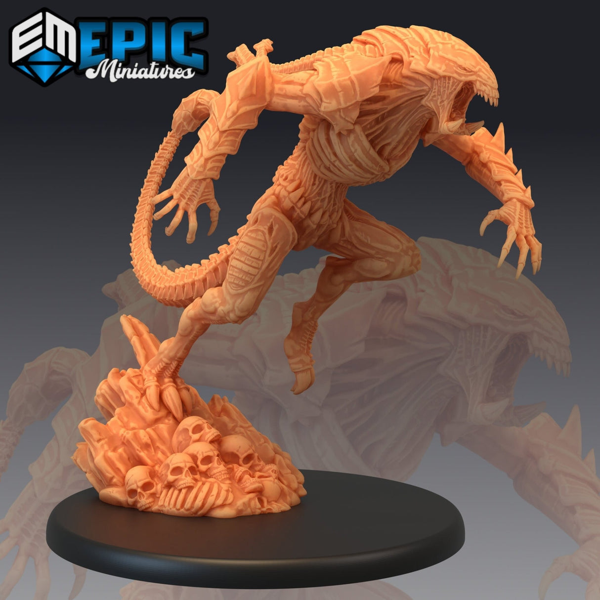 Alien Beast Miniature | C - Tabletop RPG & D&D miniature. Perfect for wargaming & collectors