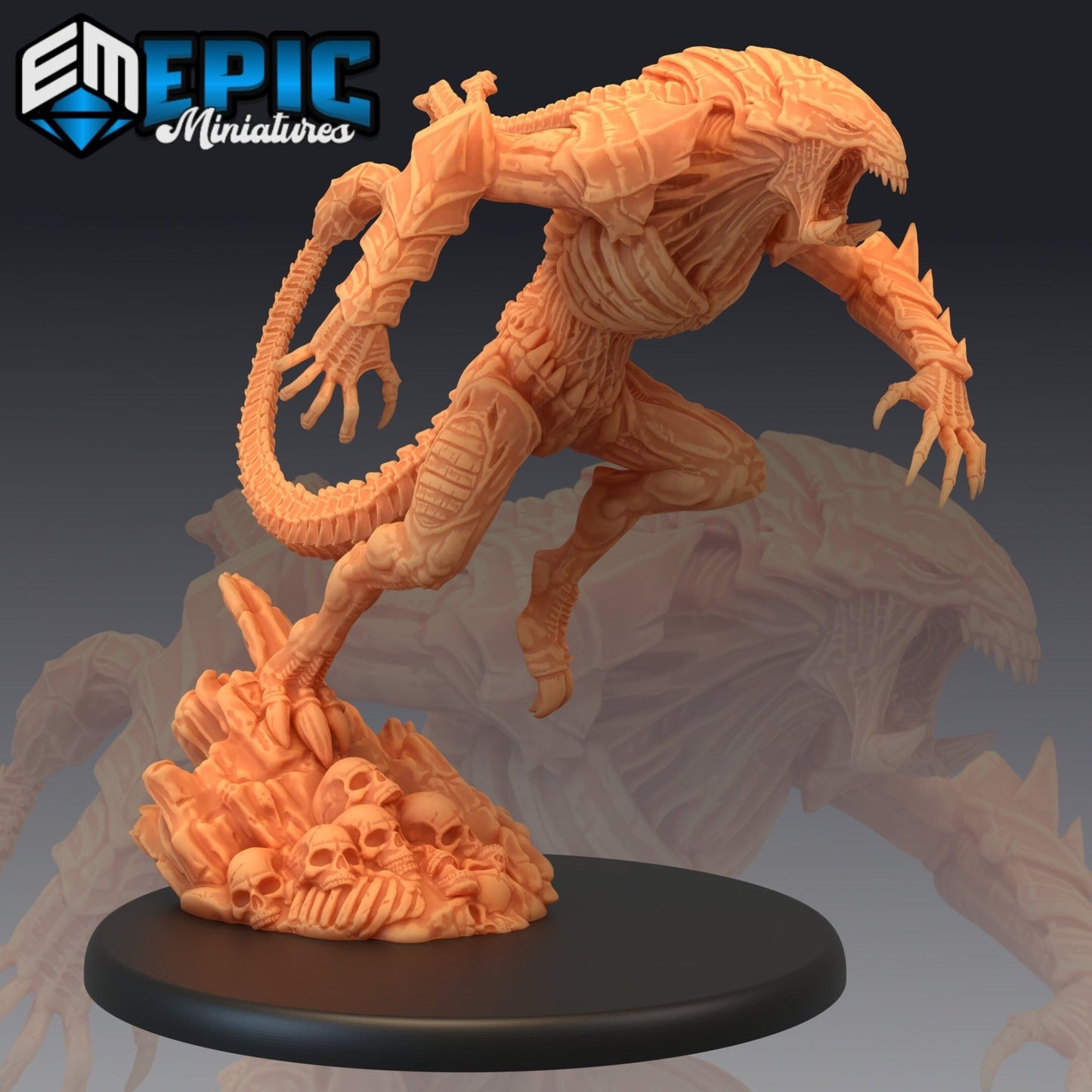 Alien Beast Miniature - C - 28mm