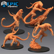 Alien Beast Miniature | Set of 4 - Tabletop RPG & D&D miniature. Perfect for wargaming & collectors