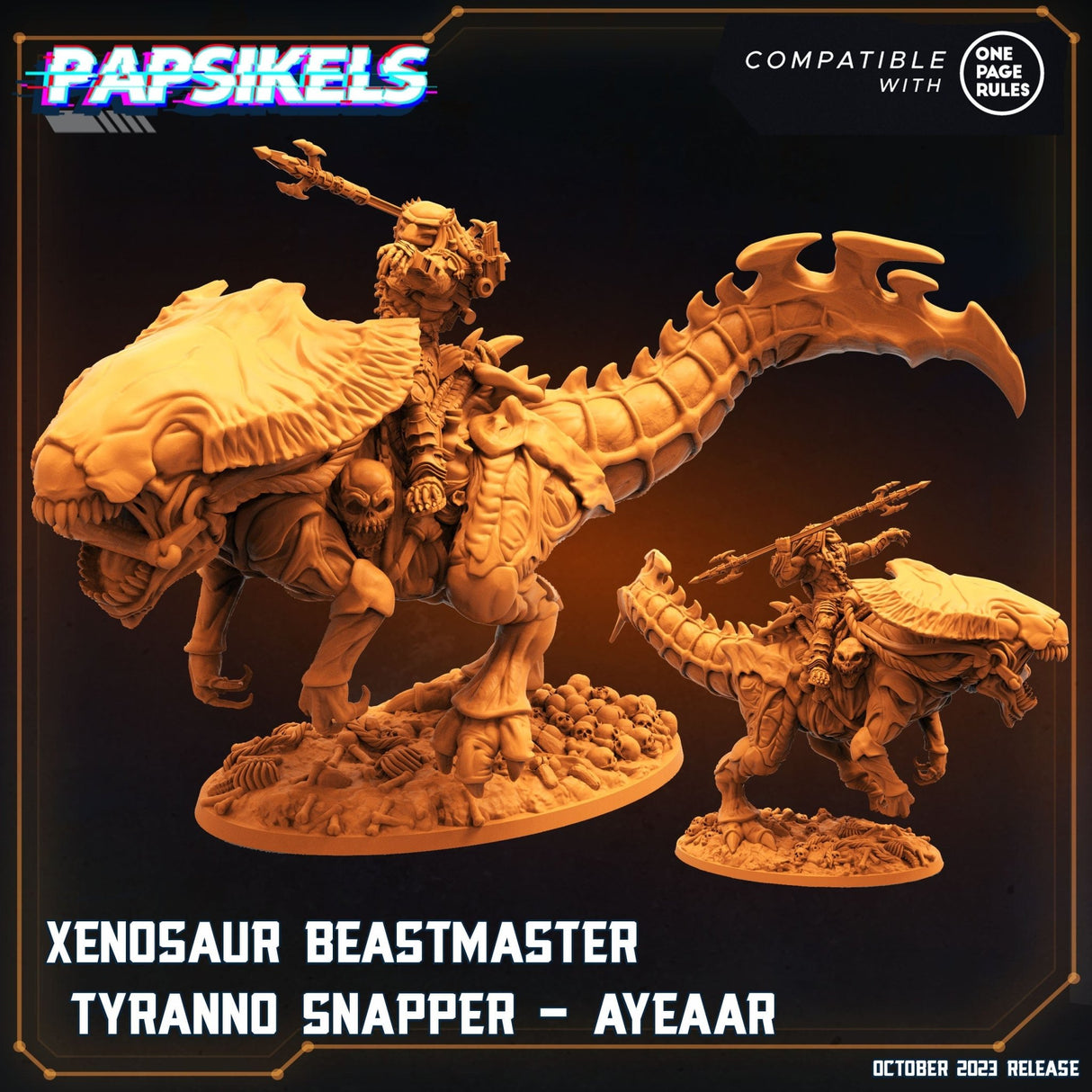 Alien Beastmaster Miniature | Ayeaar - Tabletop RPG & D&D miniature. Perfect for wargaming & collectors