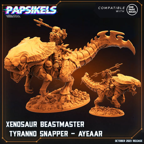 Alien Beastmaster Miniature | Ayeaar - Tabletop RPG & D&D miniature. Perfect for wargaming & collectors