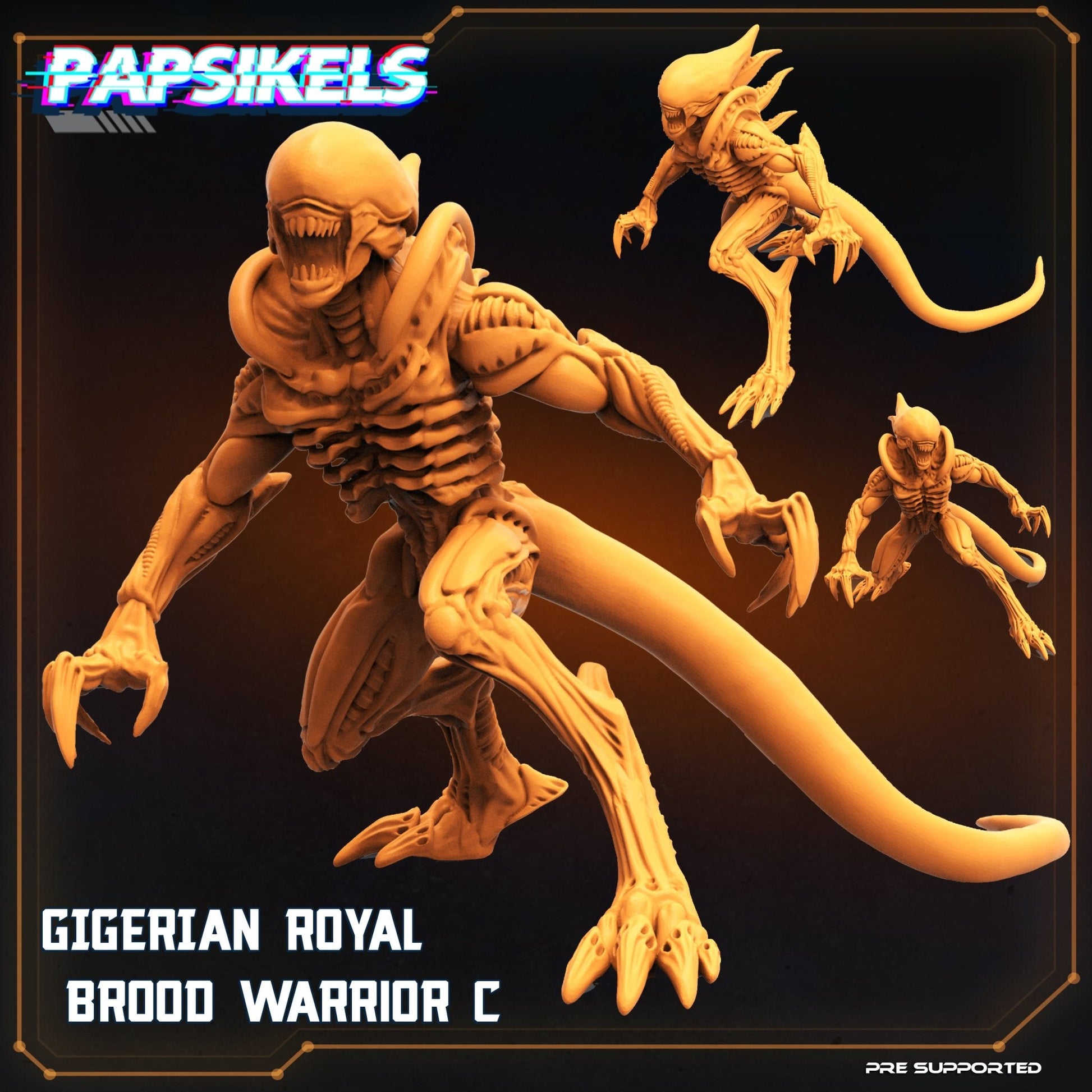 Alien Brood Warriors Miniature - Warrior 1 - 32mm