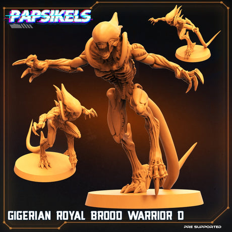 Alien Brood Warriors Miniature | Warrior 2 - Tabletop RPG & D&D miniature. Perfect for wargaming & collectors