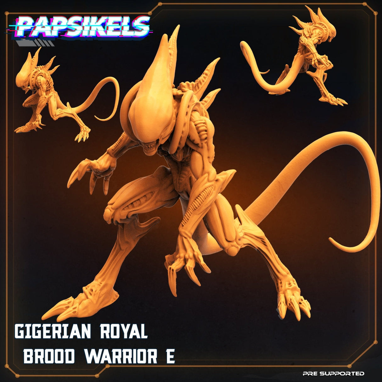 Alien Brood Warriors Miniature | Warrior 3 - Tabletop RPG & D&D miniature. Perfect for wargaming & collectors