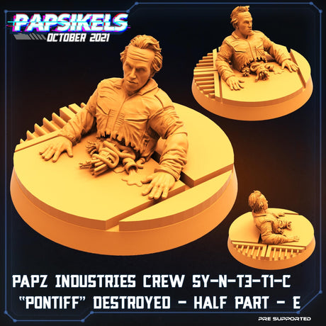 Alien Cargo Hold Drama Miniature | Android - Tabletop RPG & D&D miniature. Perfect for wargaming & collectors