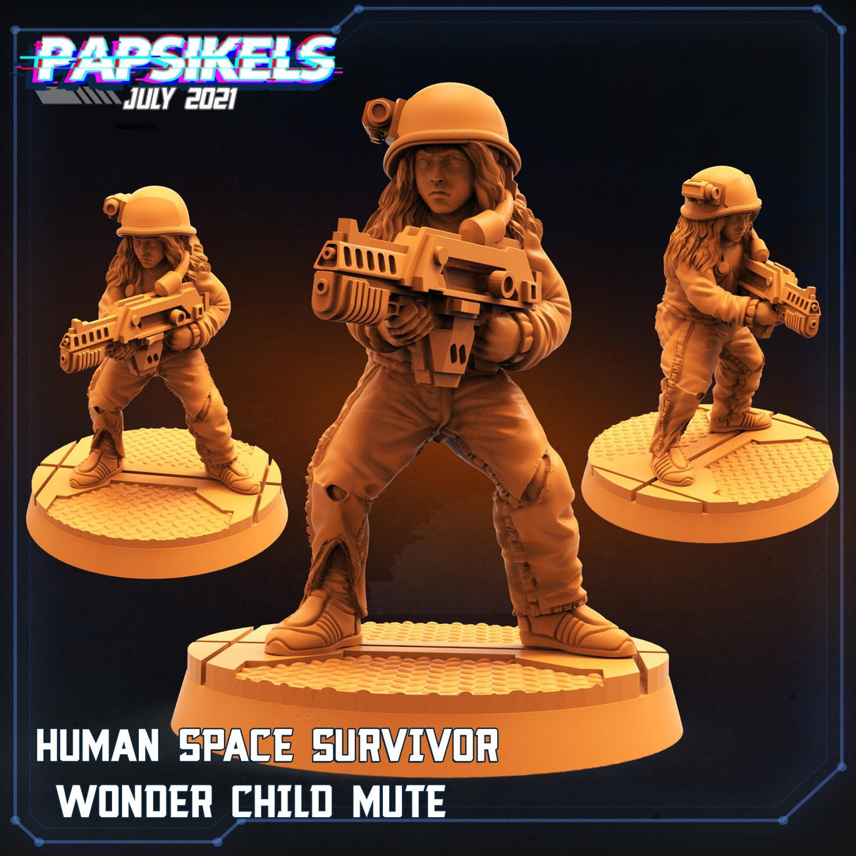 Alien Cargo Hold Drama Miniature | Child A - Tabletop RPG & D&D miniature. Perfect for wargaming & collectors