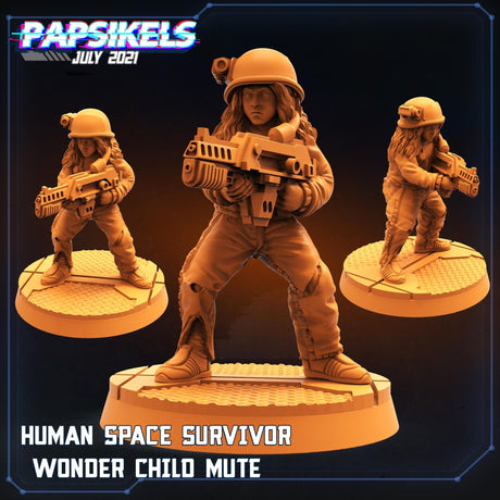Alien Cargo Hold Drama Miniature | Child A - Tabletop RPG & D&D miniature. Perfect for wargaming & collectors