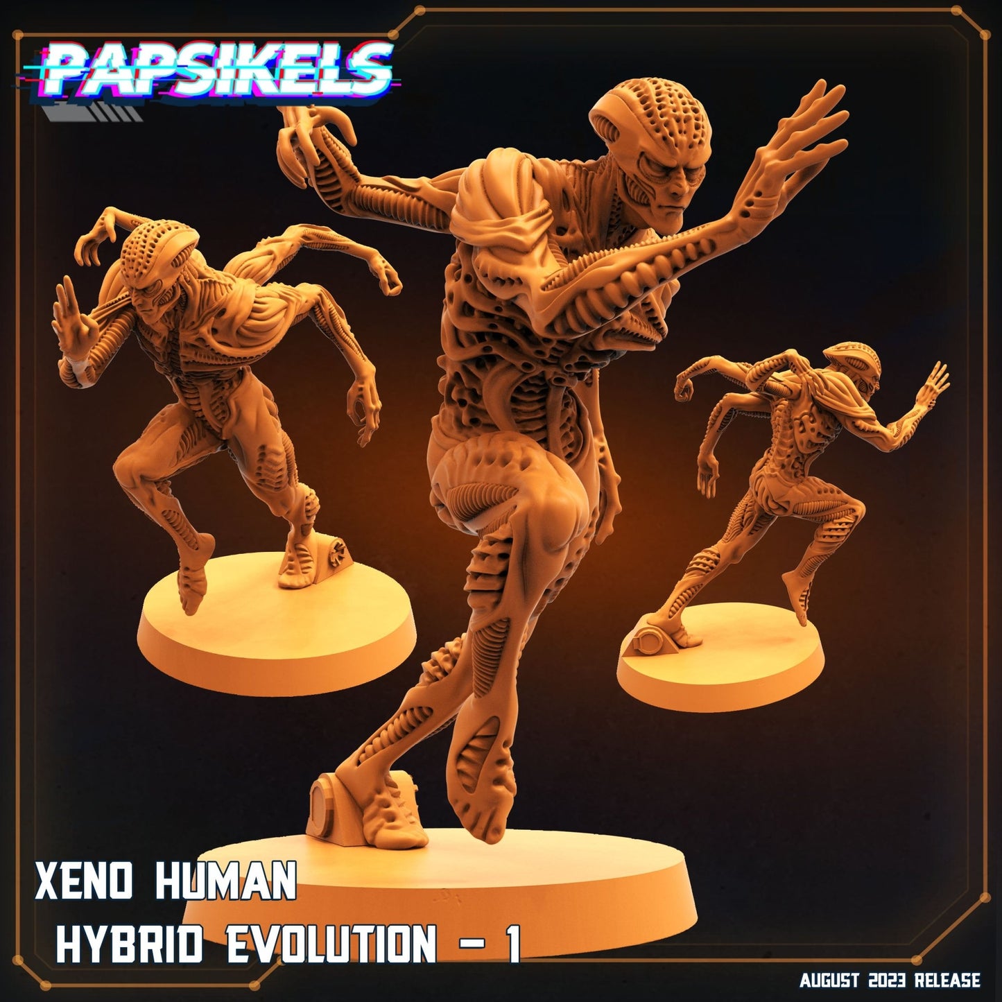 Alien Human Hybrid Evolution Miniature - Hybrid 1 - 32mm