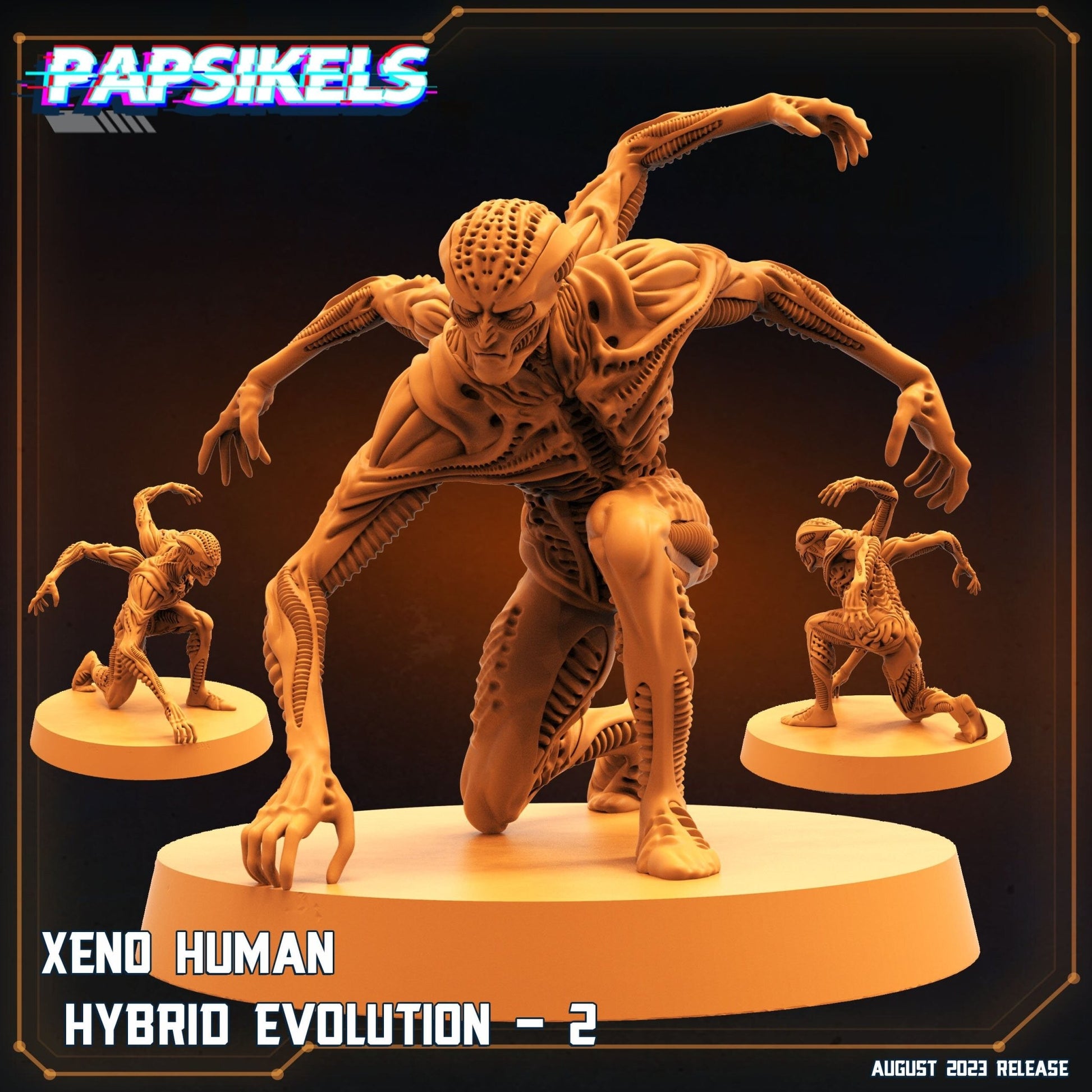 Alien Human Hybrid Evolution Miniature - Hybrid 2 - 32mm