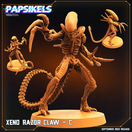 Alien Razor Claw Miniature | Razor Claw C - Tabletop RPG & D&D miniature. Perfect for wargaming & collectors
