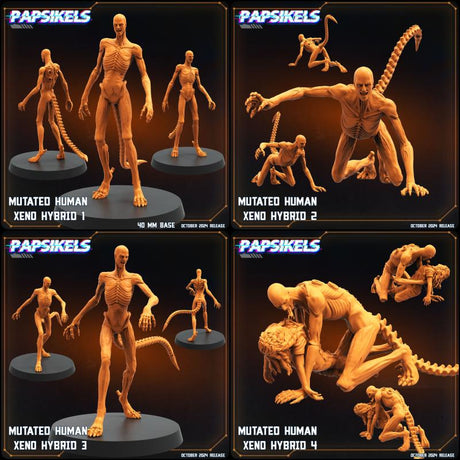 Alien Romus Mutated Miniature | Full Set All Models - Tabletop RPG & D&D miniature. Perfect for wargaming & collectors