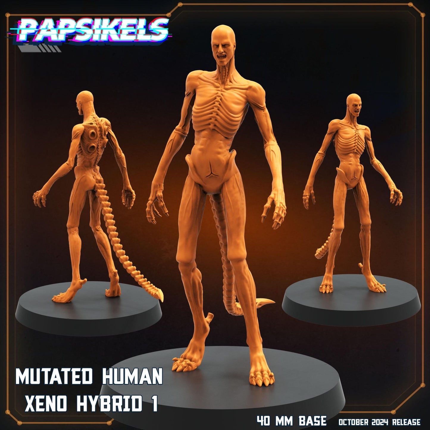 Alien Romus Mutated Miniature - Human Xeno Hybrid 1 - 32mm