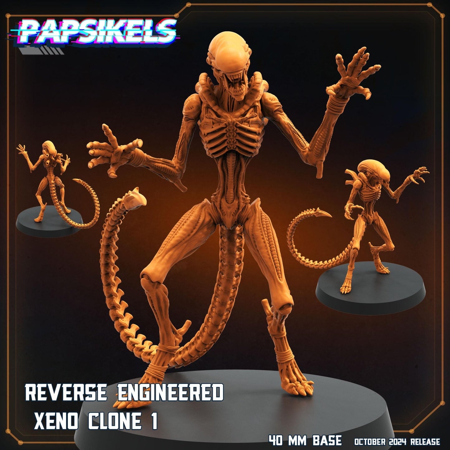 Alien Romus Reverse Engineered Miniature - Alien Clone 1 - 32mm