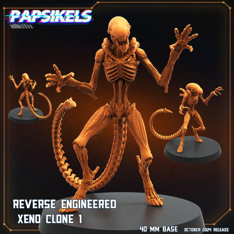 Alien Romus Reverse Engineered Miniature | Alien Clone 1 - Tabletop RPG & D&D miniature. Perfect for wargaming & collectors