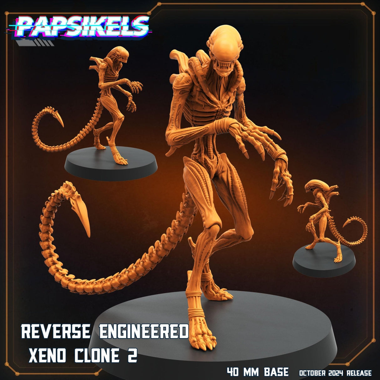 Alien Romus Reverse Engineered Miniature | Alien Clone 2 - Tabletop RPG & D&D miniature. Perfect for wargaming & collectors