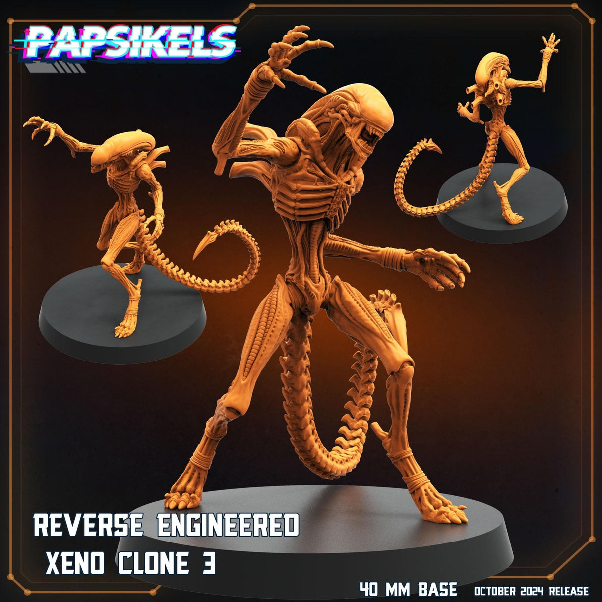 Alien Romus Reverse Engineered Miniature | Alien Clone 3 - Tabletop RPG & D&D miniature. Perfect for wargaming & collectors
