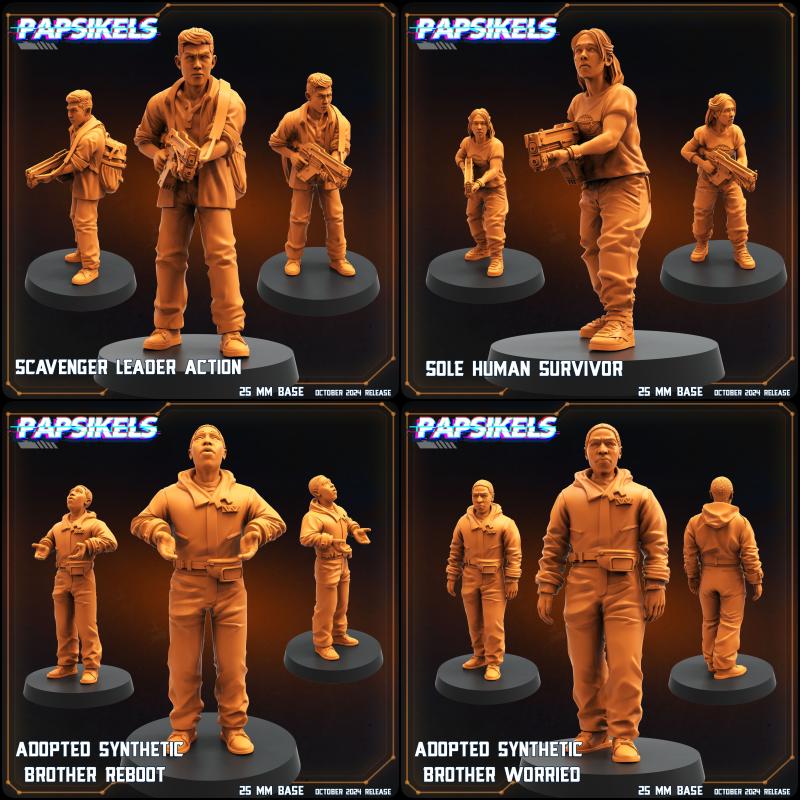 Alien Romus Scavenger Crew Miniature - Full Set All Models - 32mm