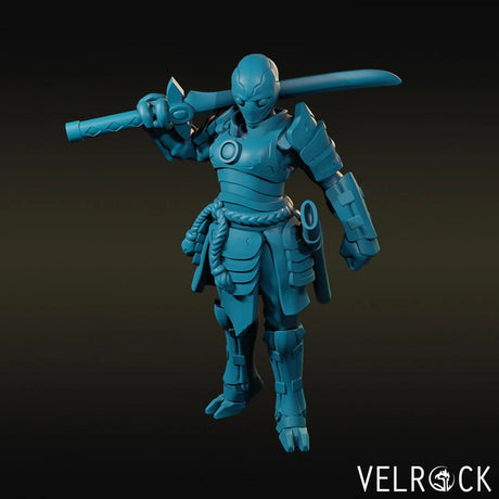 Alien Samurai Miniature | A - Tabletop RPG & D&D miniature. Perfect for wargaming & collectors