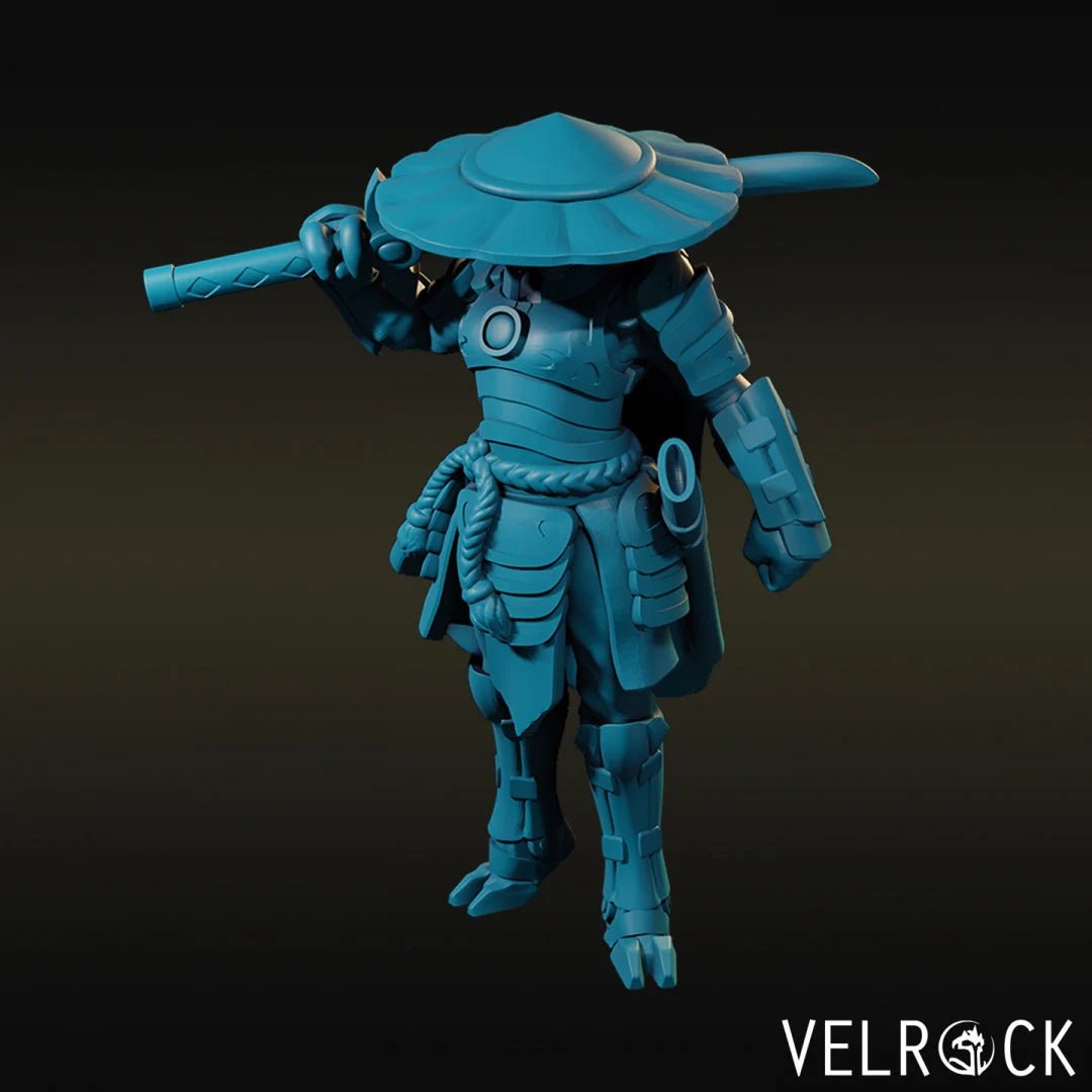 Alien Samurai Miniature | B - Tabletop RPG & D&D miniature. Perfect for wargaming & collectors