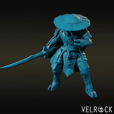 Alien Samurai Miniature | F - Tabletop RPG & D&D miniature. Perfect for wargaming & collectors