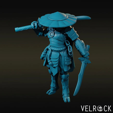 Alien Samurai Miniature | G - Tabletop RPG & D&D miniature. Perfect for wargaming & collectors