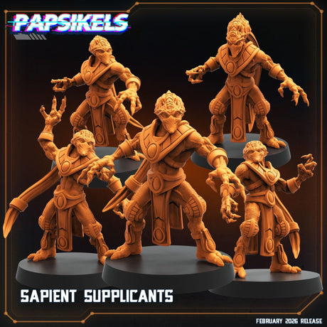 Alien Sapient Supplicant | A - Tabletop RPG & D&D miniature. Perfect for wargaming & collectors