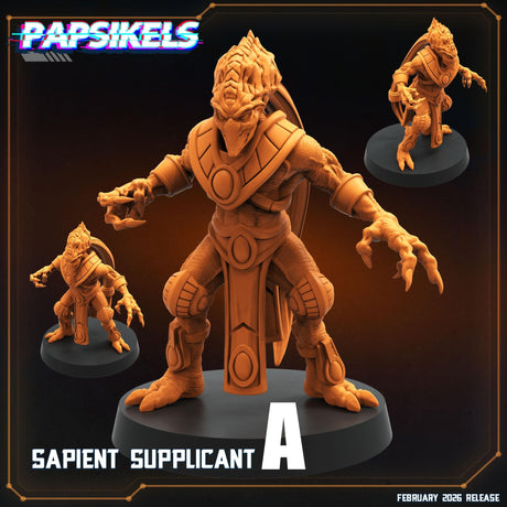Alien Sapient Supplicant | A - Tabletop RPG & D&D miniature. Perfect for wargaming & collectors