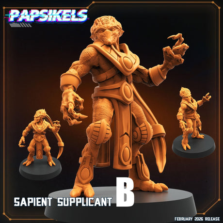 Alien Sapient Supplicant | B - Tabletop RPG & D&D miniature. Perfect for wargaming & collectors