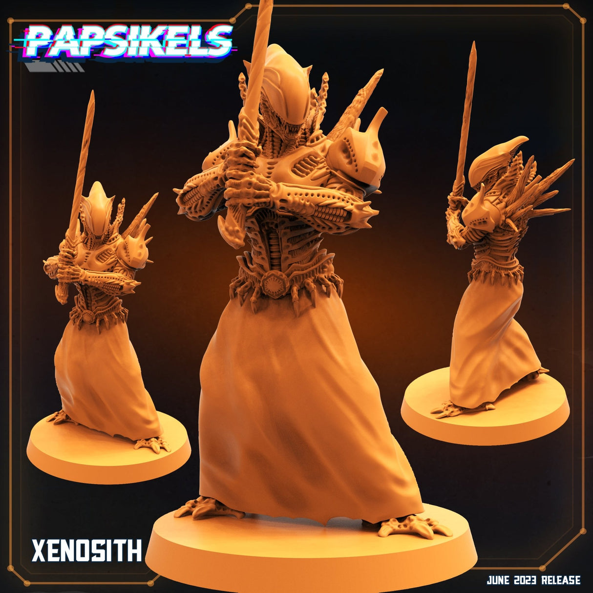 Alien Sentinel Miniature | C - Tabletop RPG & D&D miniature. Perfect for wargaming & collectors