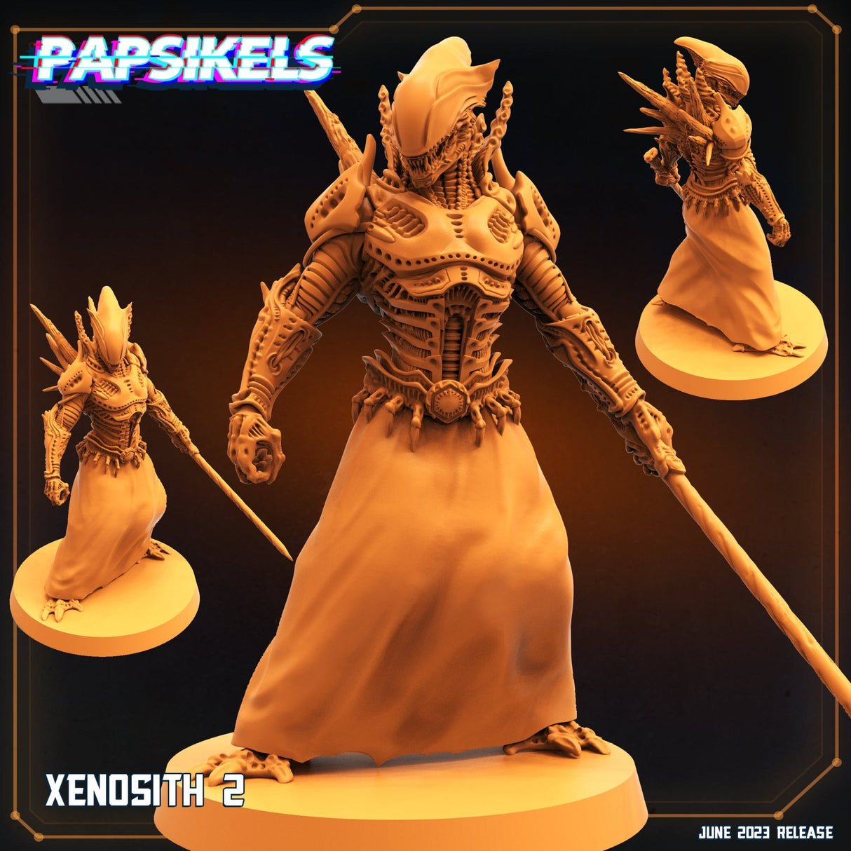 Alien Sentinel Miniature | D - Tabletop RPG & D&D miniature. Perfect for wargaming & collectors