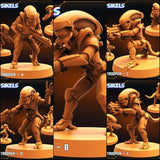 Alien Troopers Miniature | Full Set All Models - Tabletop RPG & D&D miniature. Perfect for wargaming & collectors