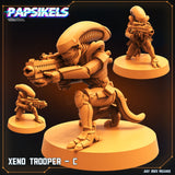 Alien Troopers Miniature | Trooper C - Tabletop RPG & D&D miniature. Perfect for wargaming & collectors