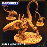 Alien Utahraptor and wyvern Miniature | Utahraptor B - Tabletop RPG & D&D miniature. Perfect for wargaming & collectors