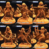 Alien Widow Skull Hunter Miniature | Full Set All Models - Tabletop RPG & D&D miniature. Perfect for wargaming & collectors